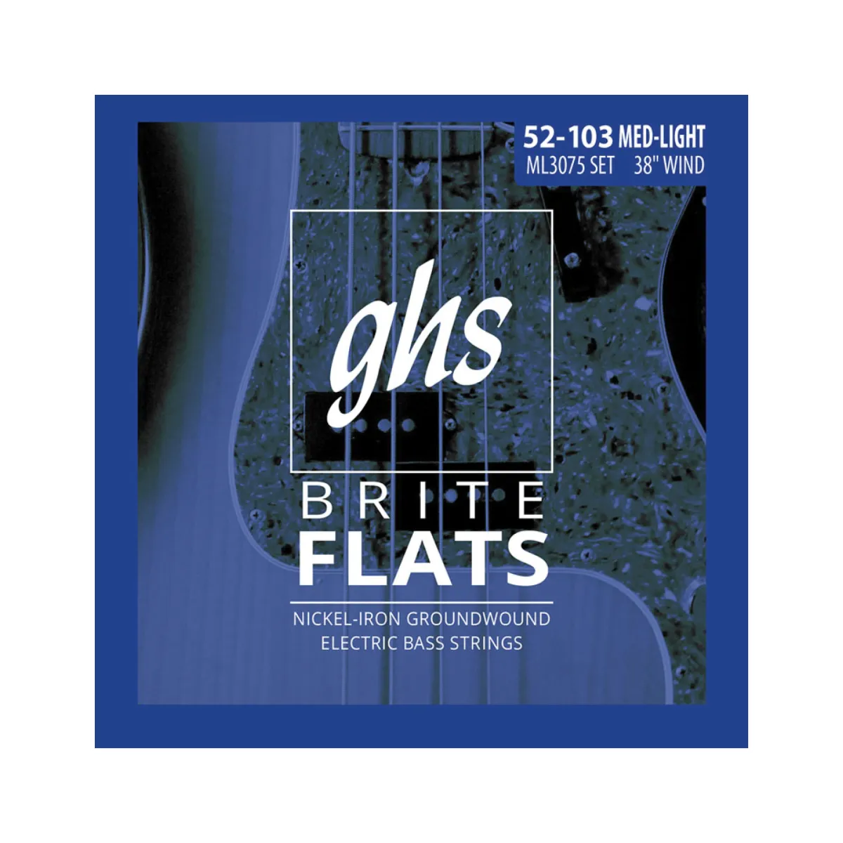 GHS ML3075 52-103 Brite Flats Long Scale - Žice za bas gitaru