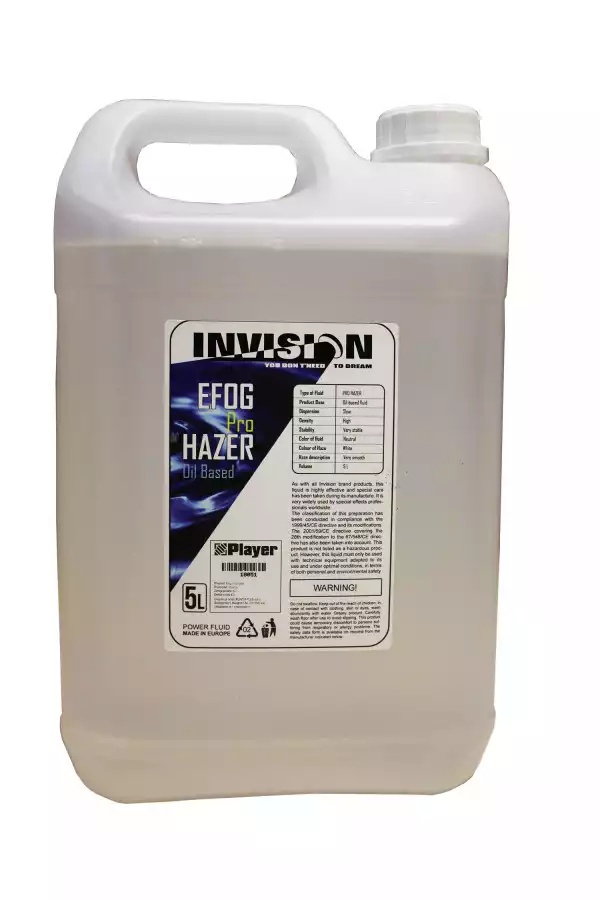 INVISION HAZER FLUID 5l (Oil Based) - tečnosti za dim mašine