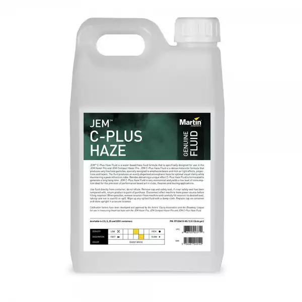 MARTIN JEM C-Plus Haze Fluid, 5l (Water-based) - tečnosti za dim m...