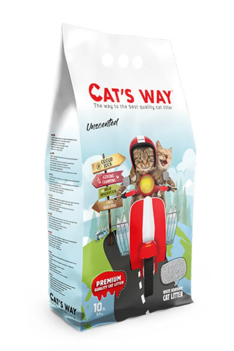 Cats Way Natural White posip za macke 10l
