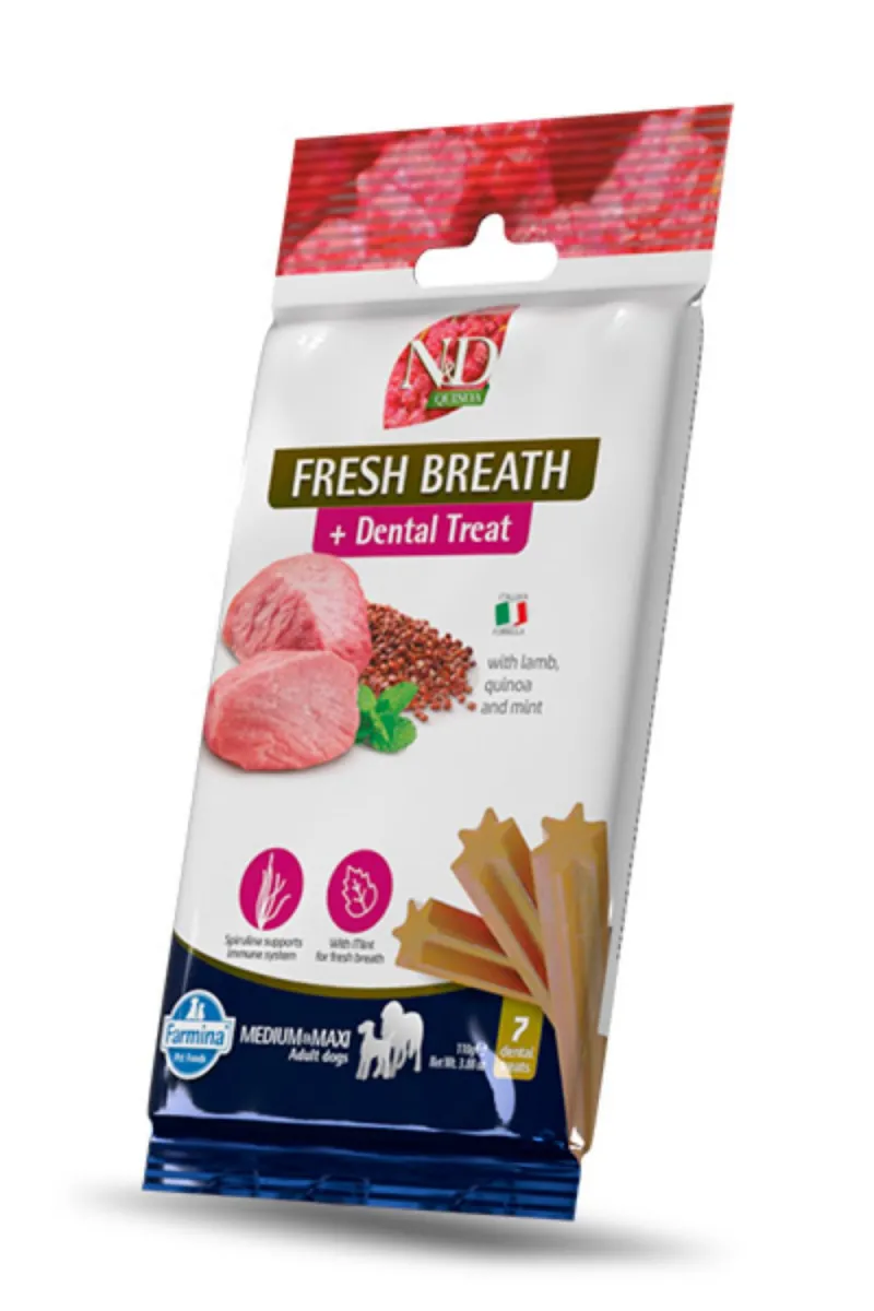 ND Quinoa Fresh Breathe poslastica za pse, med/max 100 g