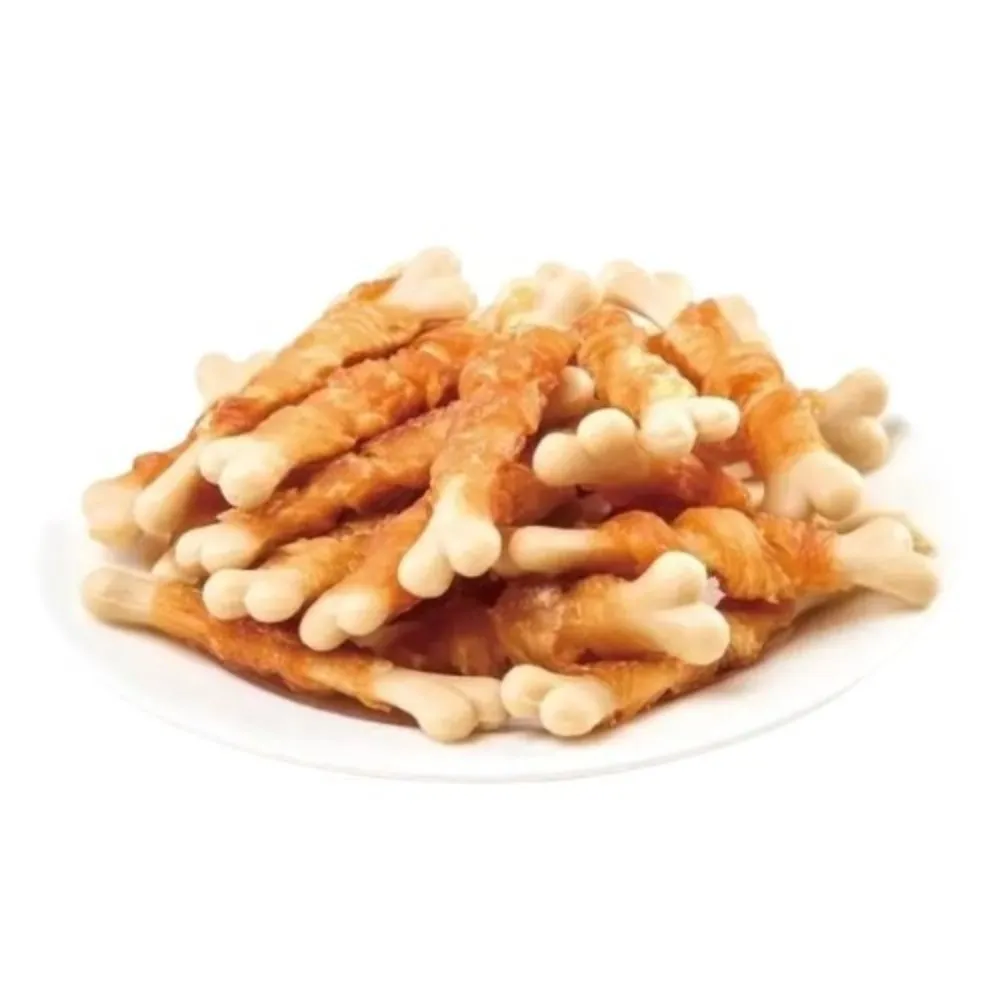 Wanpy Jerky&Calcium Bone Twist poslastica za pse sa piletinom 1 kg