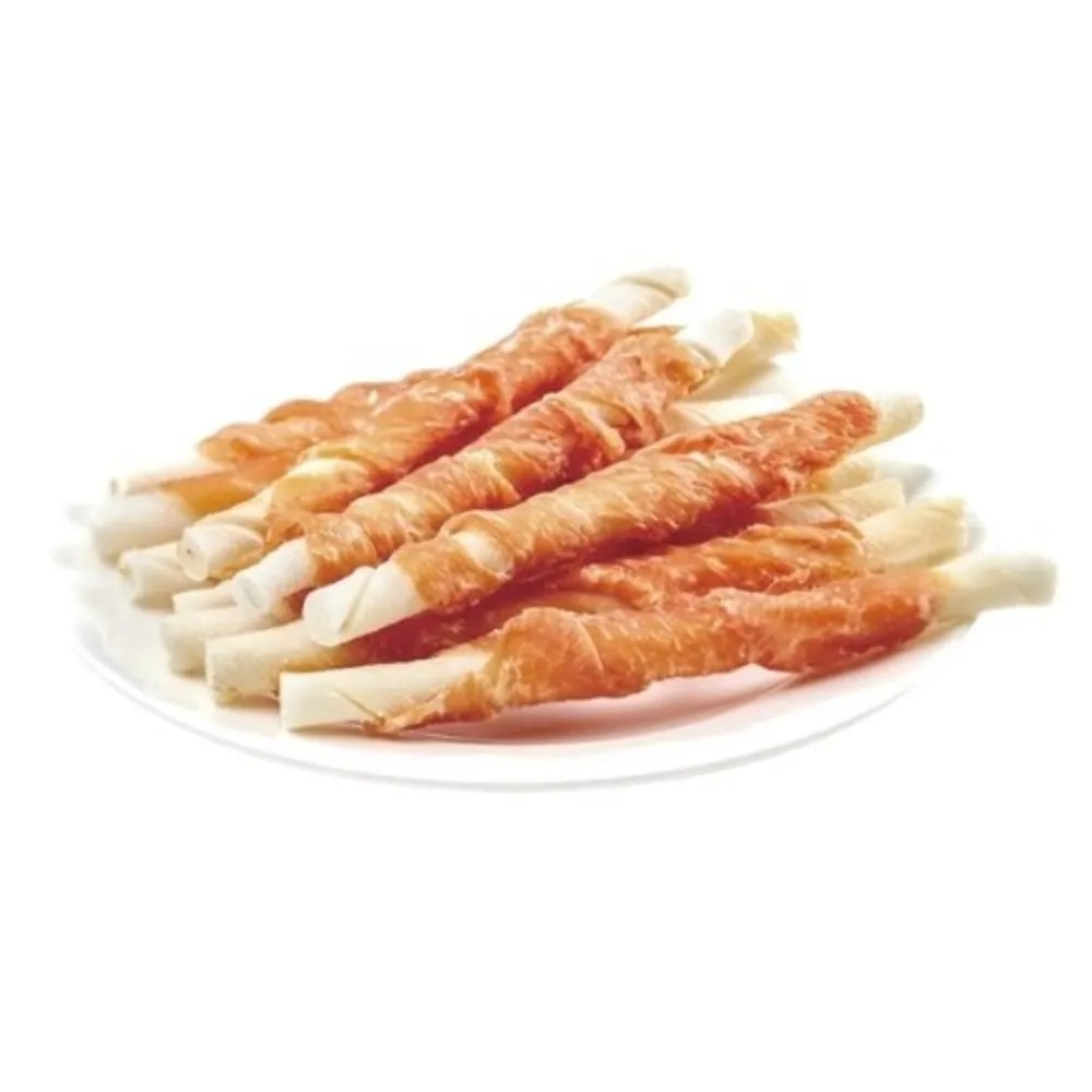Wanpy Jerky&Rawhide Twists poslastica za pse sa piletinom