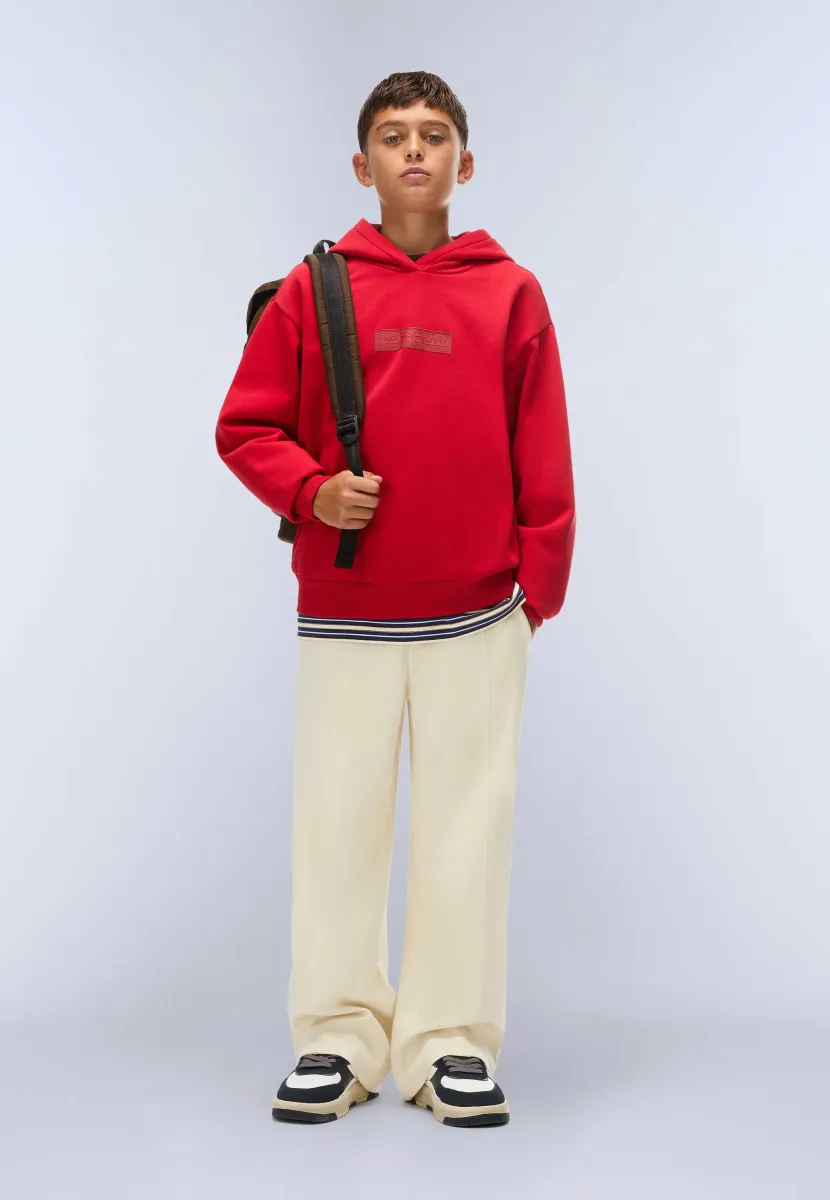 K b-new box logo h w haute red r1f