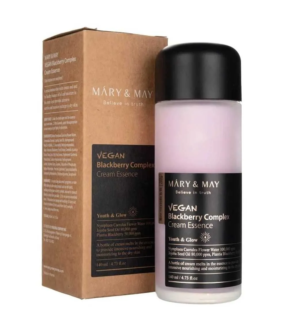 Mary&may vegan blackberry complex cream essence 140 ml