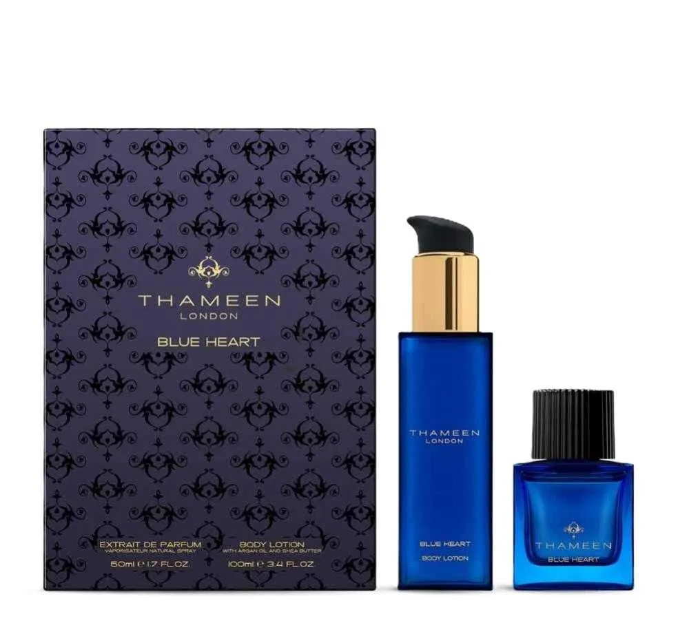 Thameen london blue heart gift set