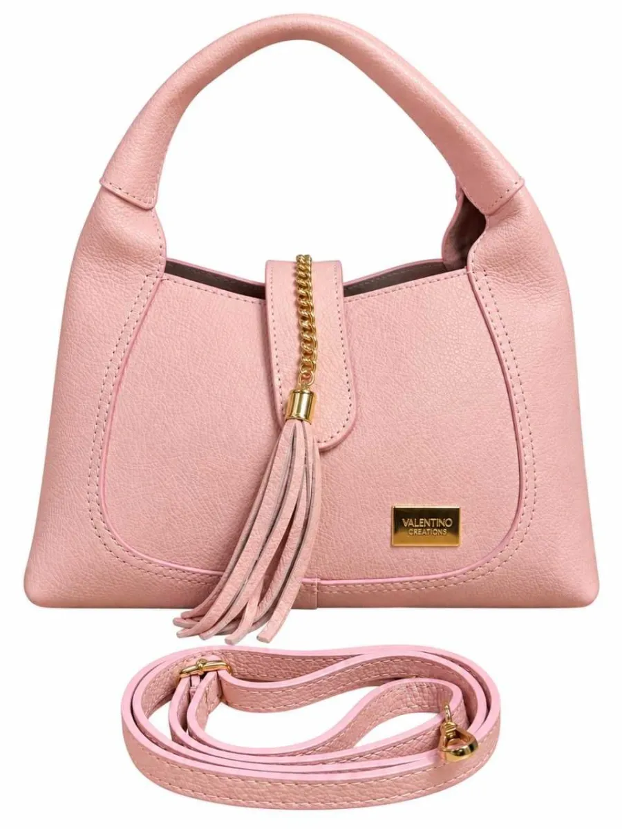 Valentino creations Ženska kožna torba v777, roze