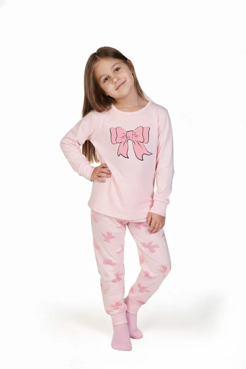 SF dečji kоmplеt pidžamе PINK BOW DD FW25
