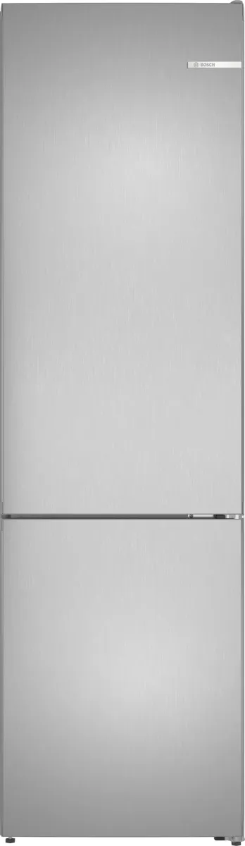 Series 4, free-standing fridge-freezer with freezer at bottom, 203.2 x 59.5 cm, Stainless steel look, KGN39VLDK
