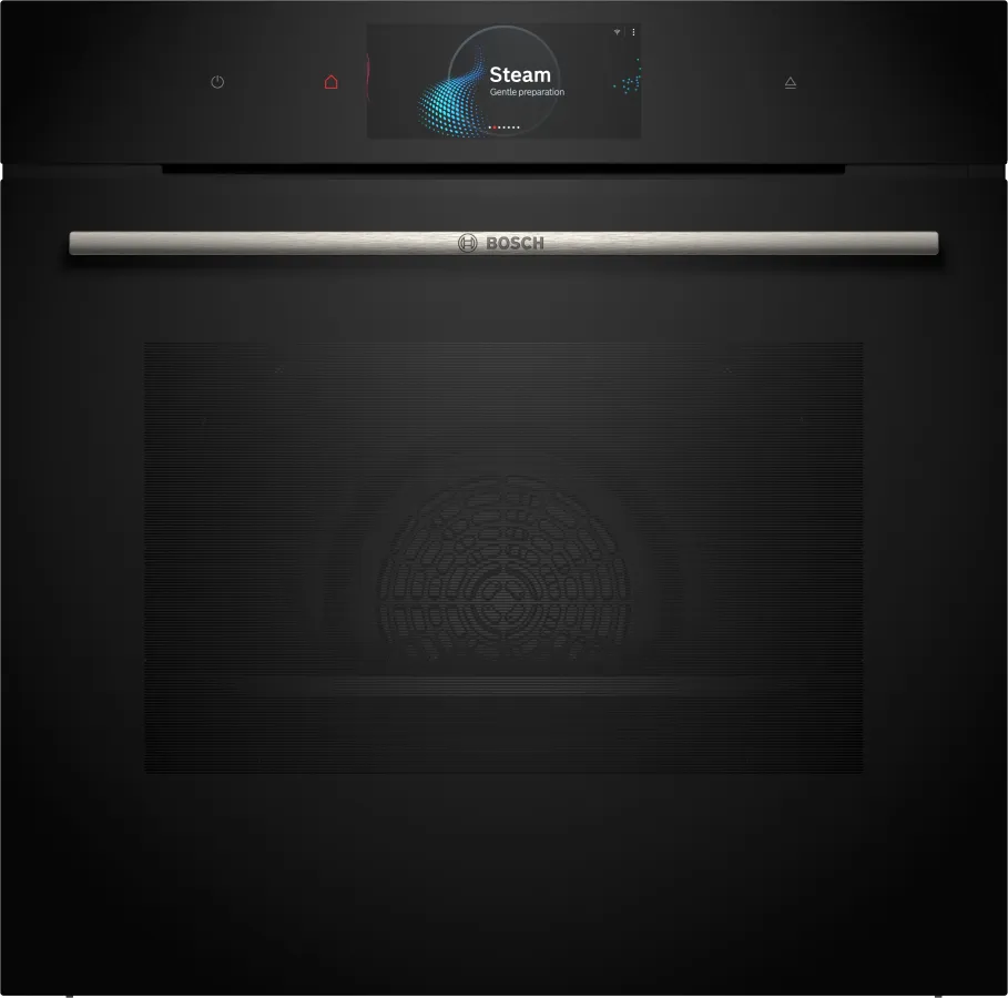 Series 8, Built-in oven with steam function, 60 x 60 cm, Black, HSG738DB2