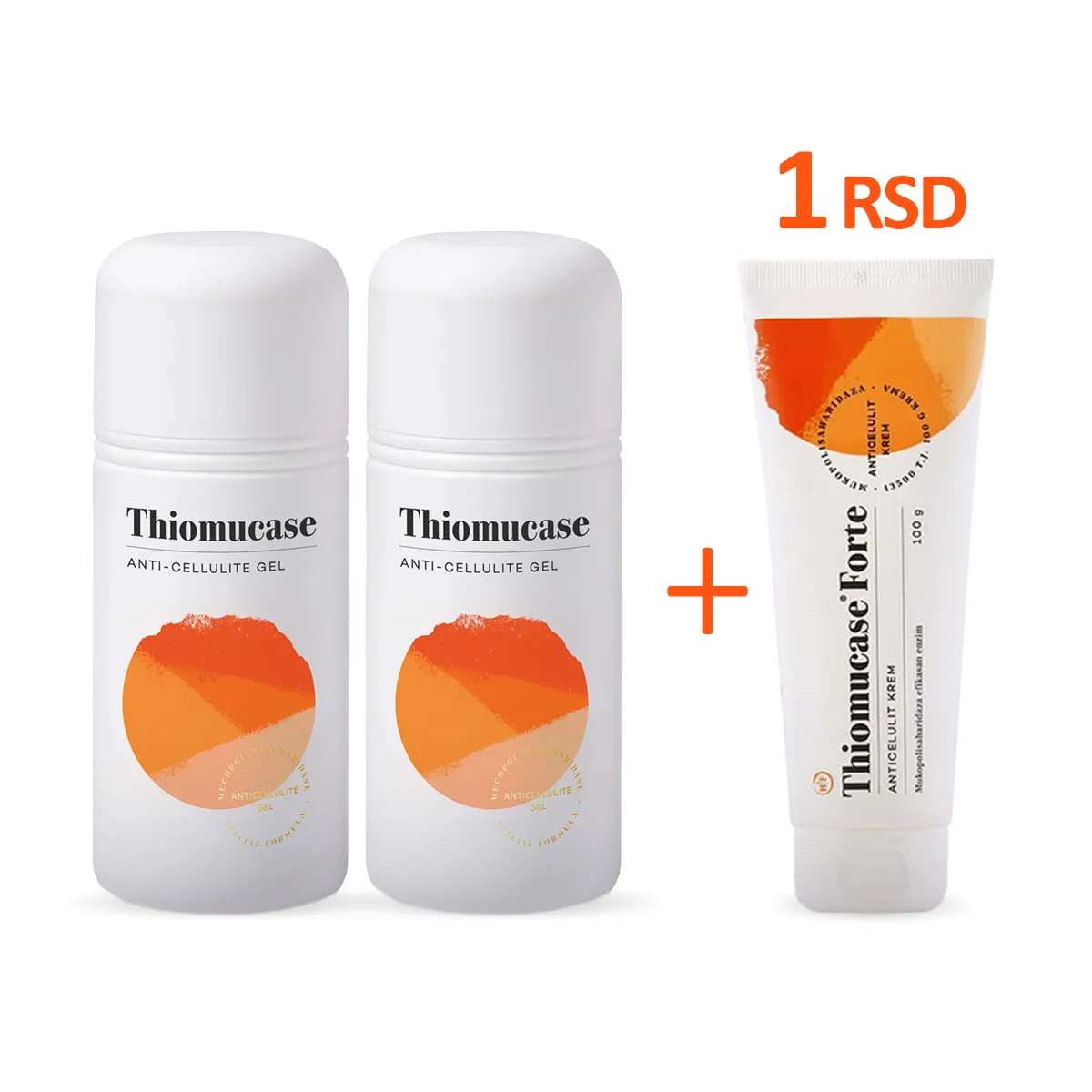 Thiomucase gel x 2, krem za 1 rsd