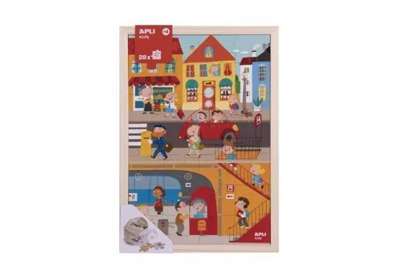 Apli Drvene puzzle - Grad