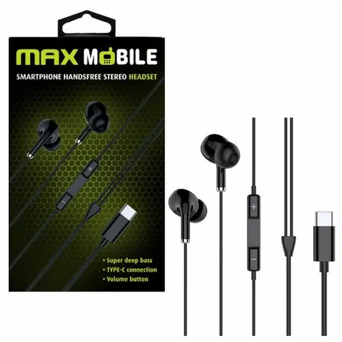 MAX MOBILE HANDSFREE WE08TYPE-C crna