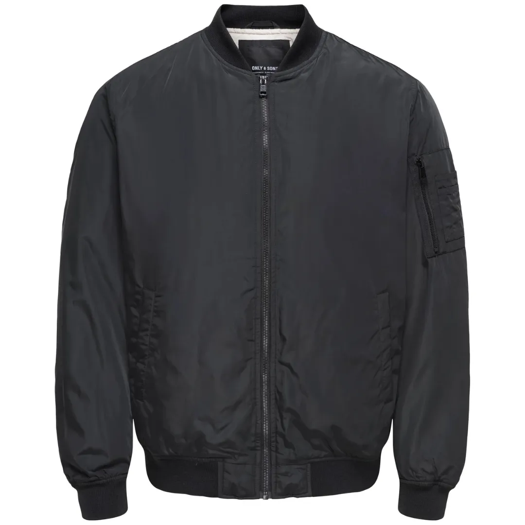 ONLY & SONS Crna Muška Jakna ONSJOSHUA BOMBER