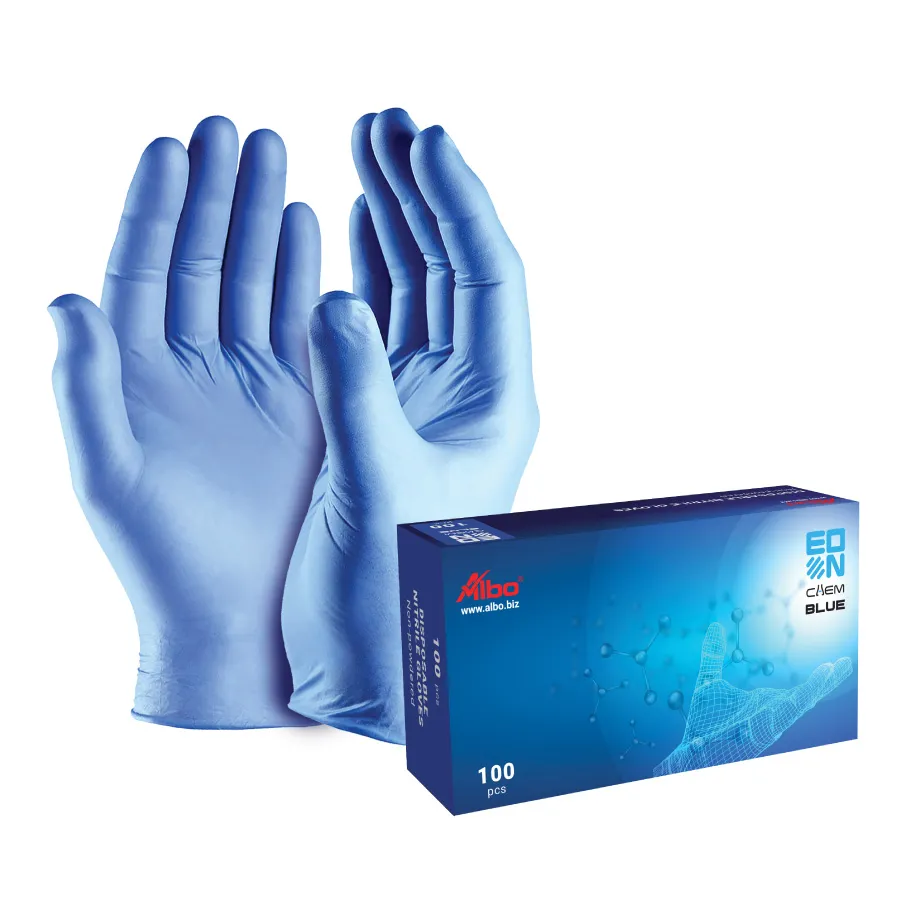 ALBO RUKAVICE JEDNOKRATNE NITRIL PLAVE R-J107/03 L