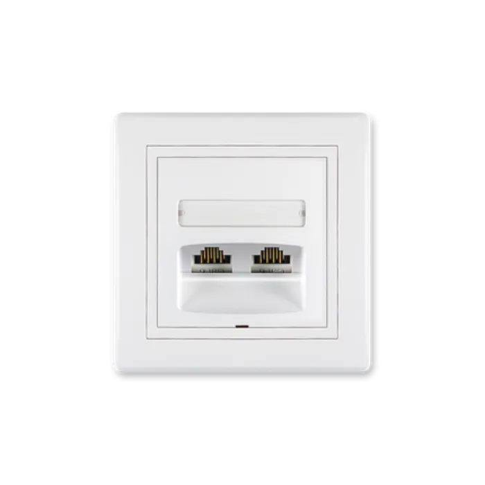 ALING 615.00 PRIKLJUČNICA 2XRJ45 CAT6 UTP BELA