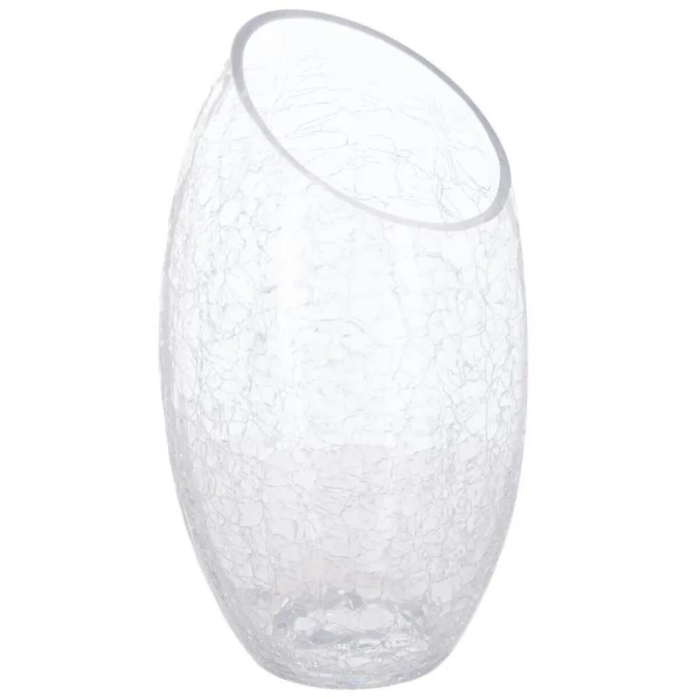 ATMOSPHERA VAZA 13X23CM STAKLO BELA