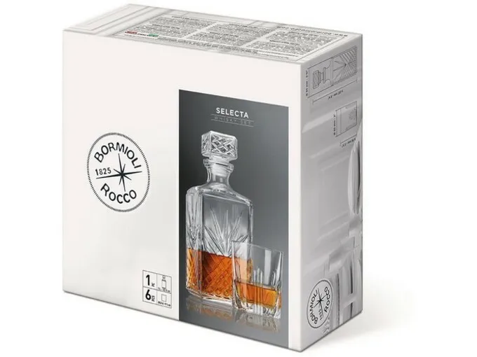BAROK BOR.SELECTA ČAŠE 6+FLAŠA WISKY