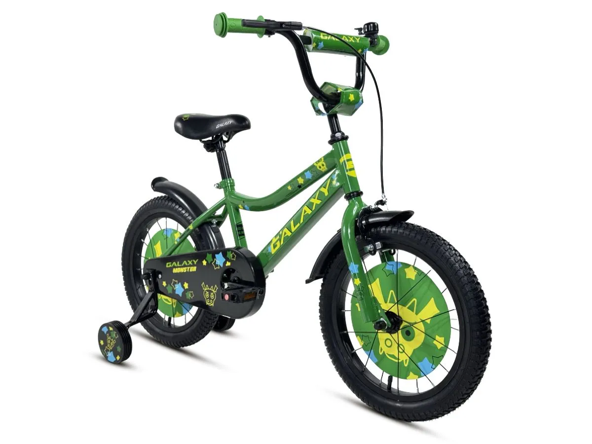 GALAXY DEČIJI BICIKL MONSTER 16" ZELENA/ZUTA