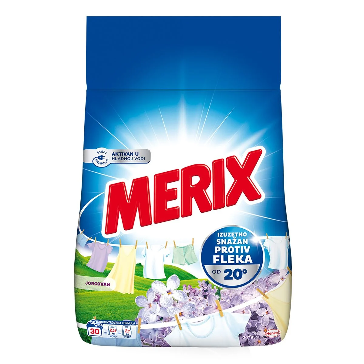 MERIX JORGOVAN PRAŠAK ZA PRANJE VEŠA 2,25KG 30 WL