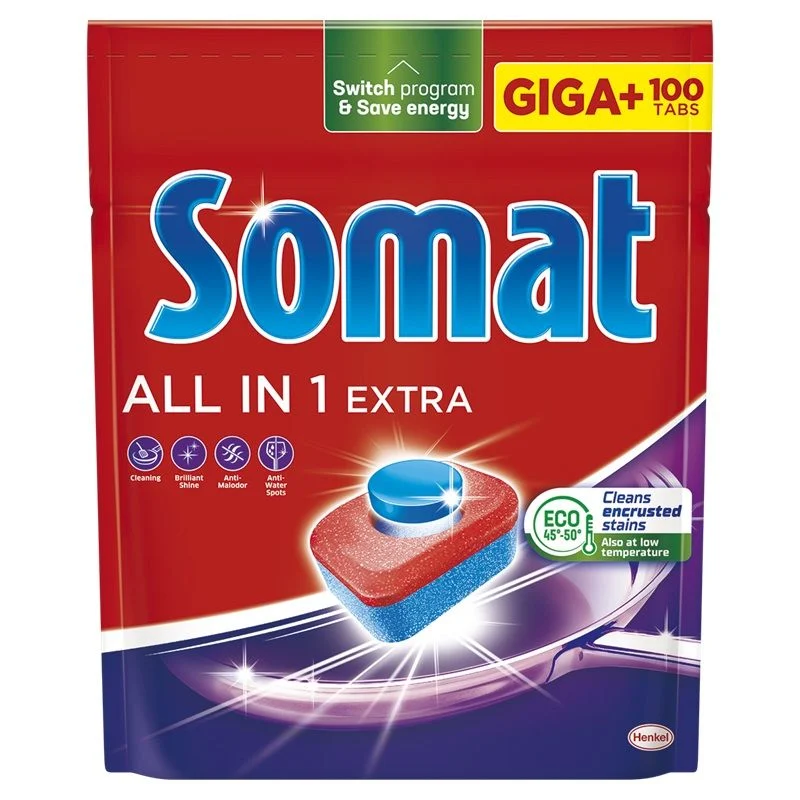 SOMAT AIO EXTRA TABLETE ZA MAŠINSKO PRANJE 100KOM