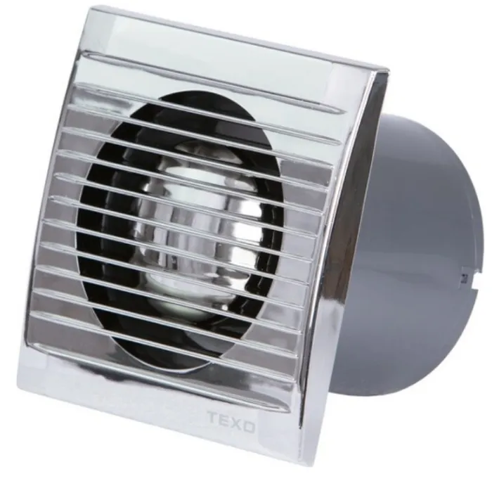 TEXO VENTILATOR ELITE 100 SA KLAPNOM CHROME