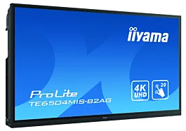 iiyama TE6504MIS-B2AG izložbena površina za plakate Interaktivni ravni panel 165,1 cm (65") IPS Wi-Fi 350 cd/m² 4K Ultra HD Crno Ekrani na dodir Ugrađen procesor Android