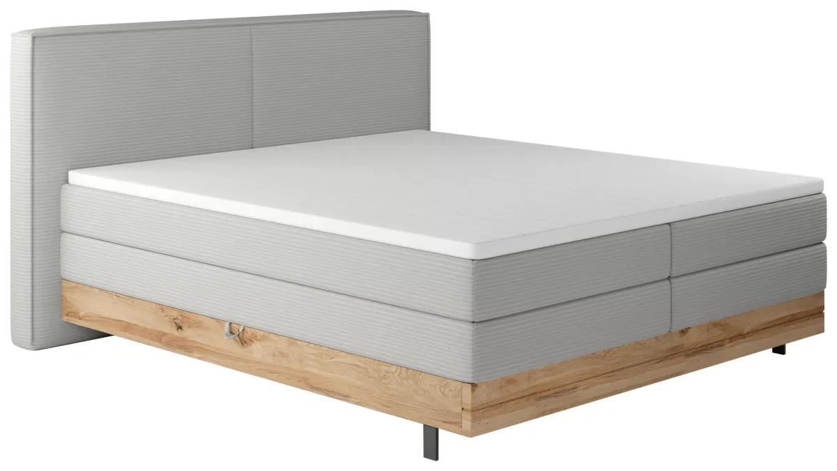 BOXSPRING KREVET 180/200 cm     siva 
