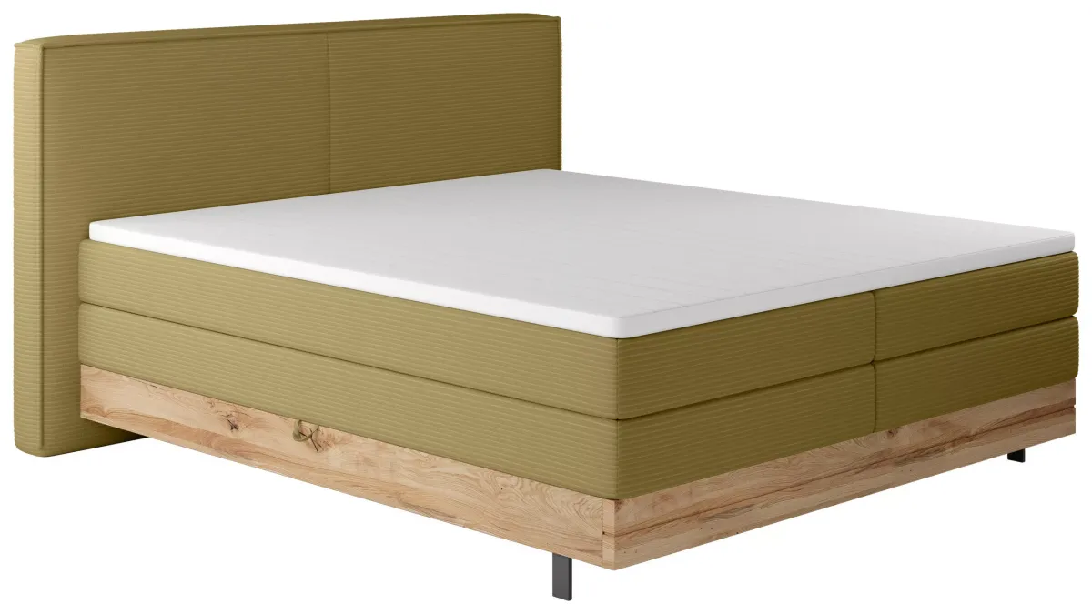 BOXSPRING KREVET 180/200 cm     zelena 
