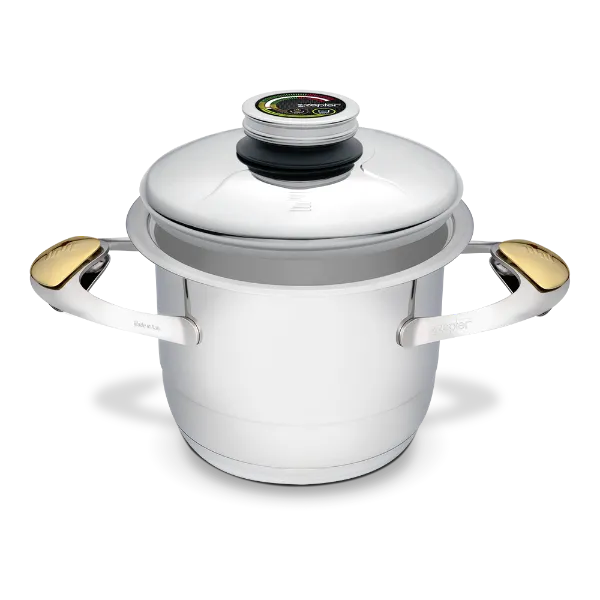 Zepter cookware for cooking without fat and water - 2.5 l pot, diameter 16 cm, height 13.2 cm
